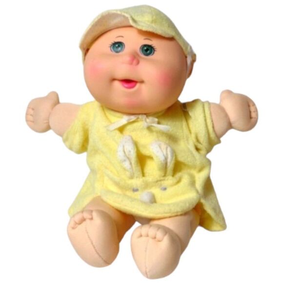 2015 Cabbage Patch Kids CPK Preemie Doll Green Eyes Authentic Clothing - Picture 1 of 11